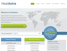 Tablet Screenshot of hostastro.com